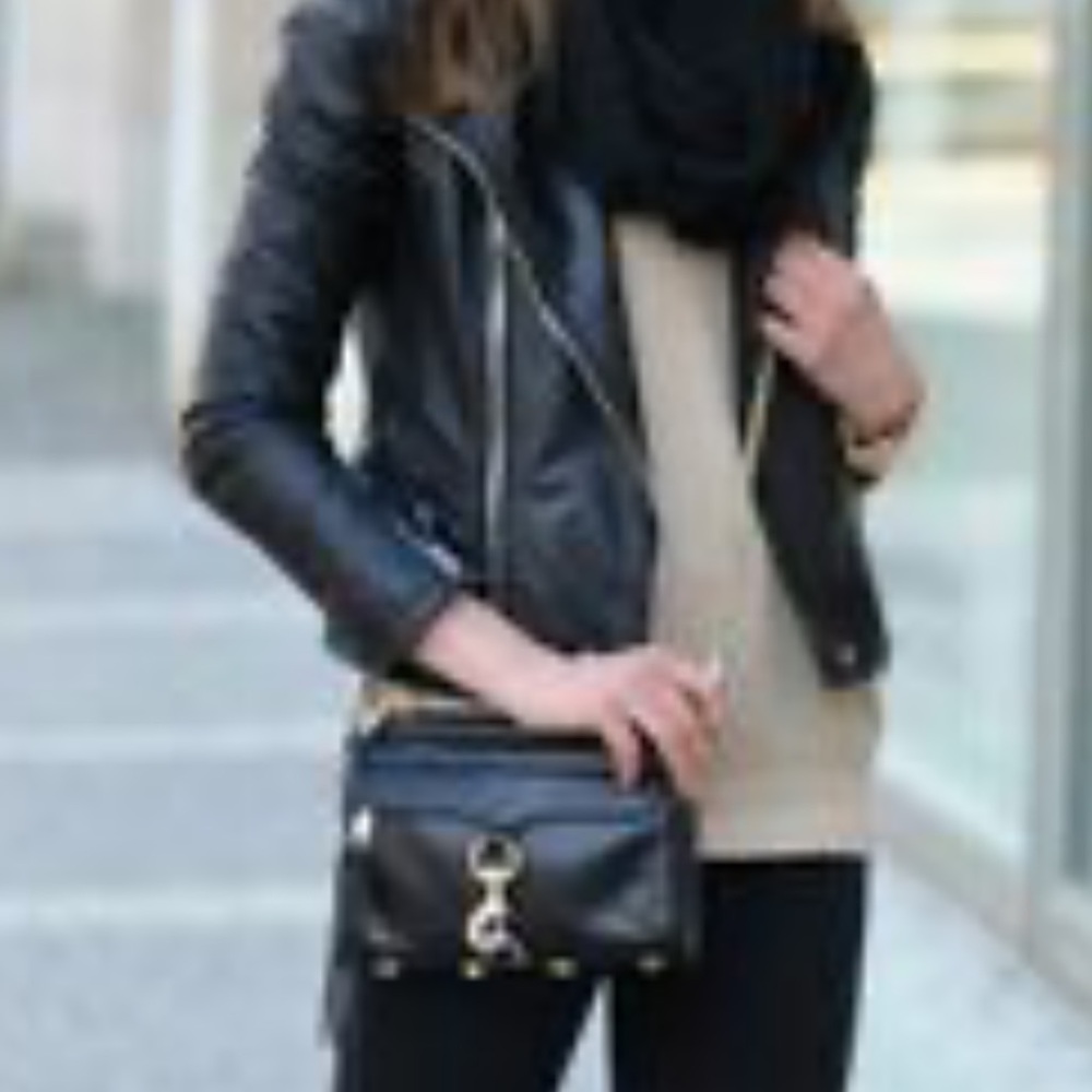 Rebecca Minkoff Black Leather Crossbody Bag